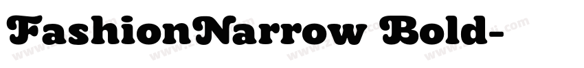 FashionNarrow Bold字体转换